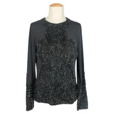 Pre-owned Pucci Emilio  Pearled Top In Black