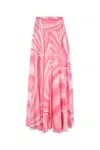 Pucci Emilio  Printed Cotton Skirt In Pink