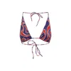 Pucci Triangle Top Adjustable Strap Bikini Set In Multi