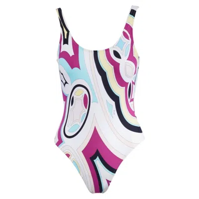 Pre-owned Pucci Emilio  Print Swimsuit - '00s In Gray