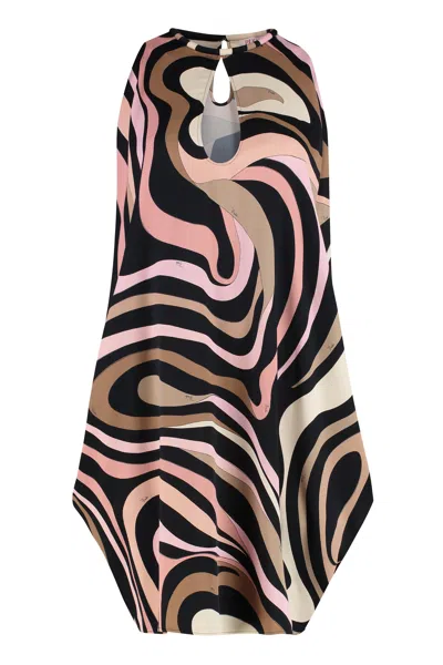 Pucci Emilio  Printed Dress In Neutral
