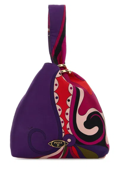 Pucci Emilio  Printed Fabric Handbag In Multi
