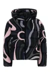 Pucci Iride Down Jacket In Black