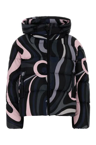 PUCCI EMILIO PUCCI PRINTED NYLON DOWN JACKET