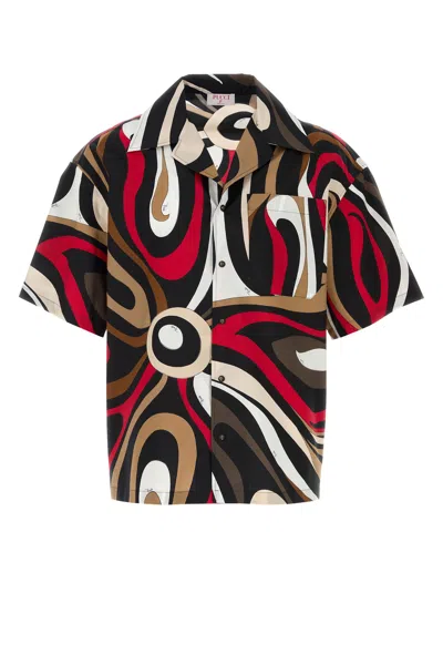 PUCCI CAMICIA IN POPELINE STAMPATO UOMO