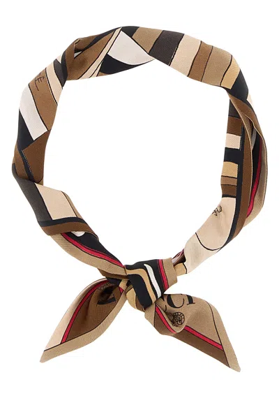 Pucci Emilio  Printed Silk Foulard In White