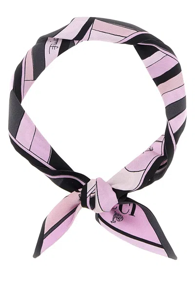 Pucci Emilio  Printed Silk Foulard In White
