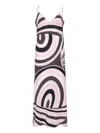 Pucci Printed Silk Long Dress In Multi
