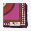 Pucci Printed Silk Scarf In Animal Print