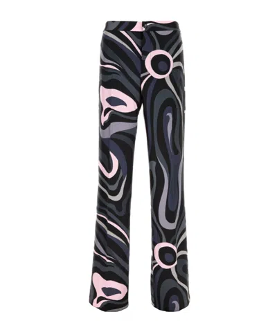 PUCCI EMILIO PUCCI PRINTED SILK TWILL PANTS