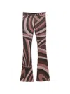 Pucci Printed Stretch-jersey Flared Pants In Multi
