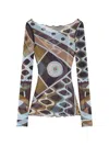 Pucci Printed Tulle T-shirt In Multi
