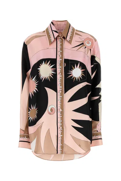 Pucci Emilio  Printed Twill Oversize Shirt In Multi