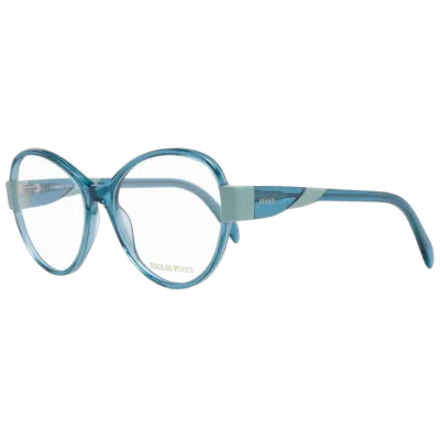 Pucci Emilio  Pu-1049638 Bicolor Plastic Butterfly Eyeglasses In Blue
