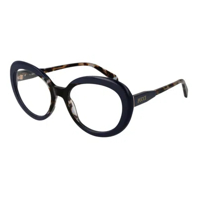 Pucci Emilio  Pu-1062256 Oval Acetate Eyeglasses In Blue