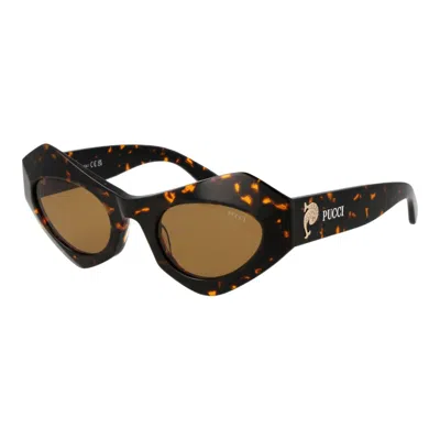 Pucci Emilio  Pu-1066388 Tortoiseshell Cat-eye Sunglasses In Brown