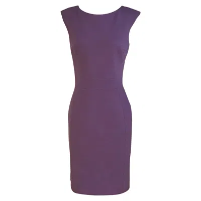 Pre-owned Pucci Emilio  Purple Knit Stretch Sheath Dress
