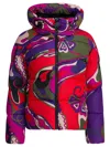 Pucci Multicolor Polyamide Shell Jacket In Pink