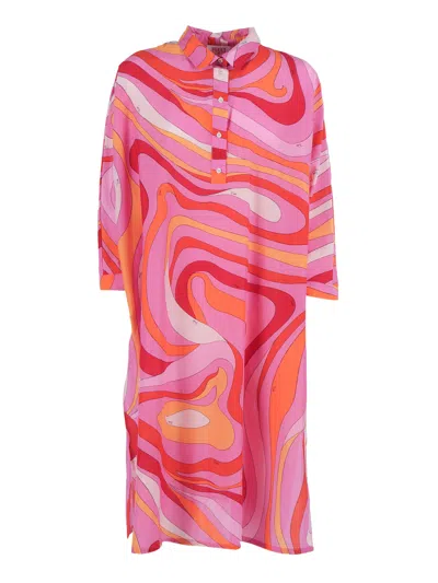 Pucci Emilio  Woven Dress In Multi