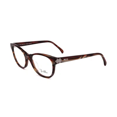 Pucci Red Plastic Frames In Brown