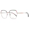 Pucci Emilio  Rose Gold Metal Glasses Women's (frames) In Gold