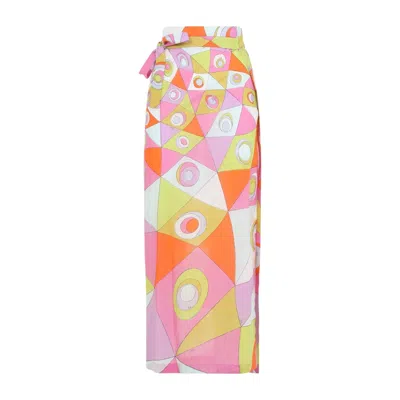 Pucci Emilio  Sarong Skirt In Multi