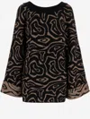 Pucci Labirinto Print Mini Dress In Brown