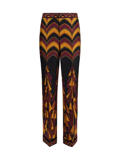 PUCCI EMILIO PUCCI SILK BROCADE JACQUARD TROUSERS