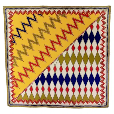 Pre-owned Pucci Emilio  Silk Scarf In Brown