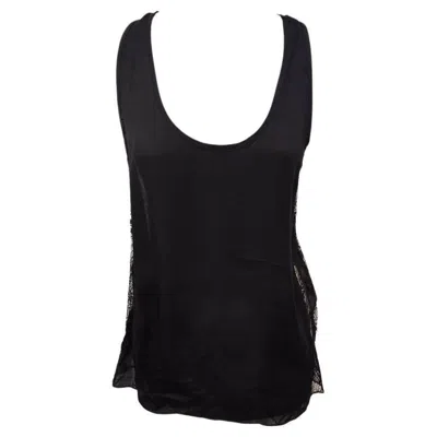 Pre-owned Pucci Emilio  Silk Top Size 40 In Black