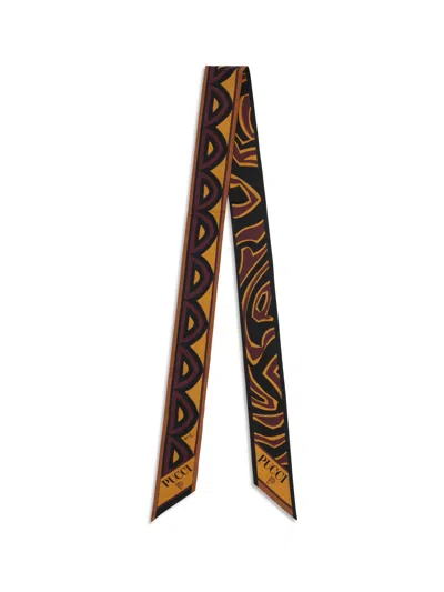Pucci Emilio  Silk Twill Scarf In Multi