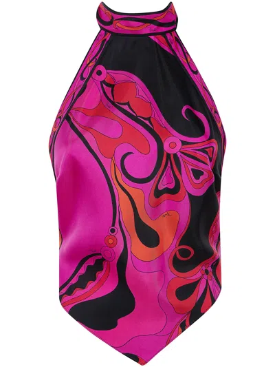 Pucci Emilio  Silk Twill Top In Multi