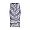 Pucci Prnted Tulle Longuette Midi Skirt Clothing In Black