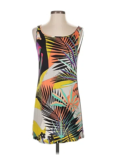 Pre-owned Pucci Emilio  Sleeveless Top Orange Scoop Neck Tops