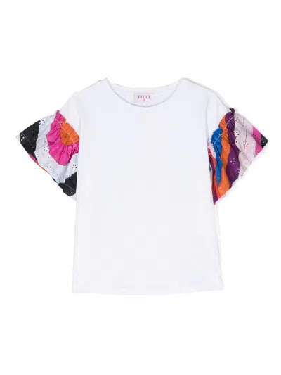 Pucci Kids' Emilio  T-shirts And Polos White