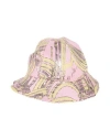 Pucci Emilio  Toddler Girl Hat Pink Size 6 Cotton, Metallic Polyester In Pink