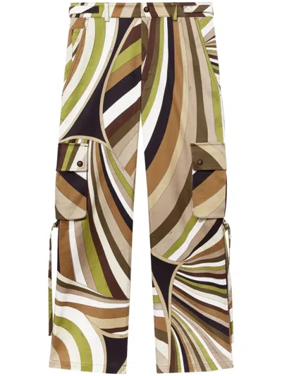 PUCCI EMILIO PUCCI TROUSERS - COTTON CANVAS