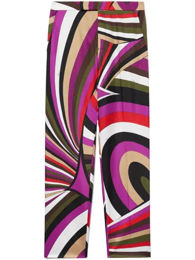 PUCCI EMILIO PUCCI TROUSERS - SILK TWILL