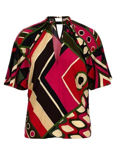 Pucci Emilio  'vivara' Top In Red