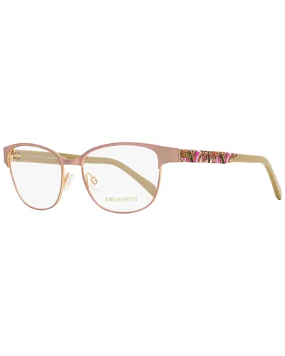 Pucci Emilio  Women's Ep5016 53mm Optical Frames In Brown