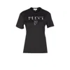 Pucci Crewneck Short Sleeve T-shirt With Regular Fit In Black
