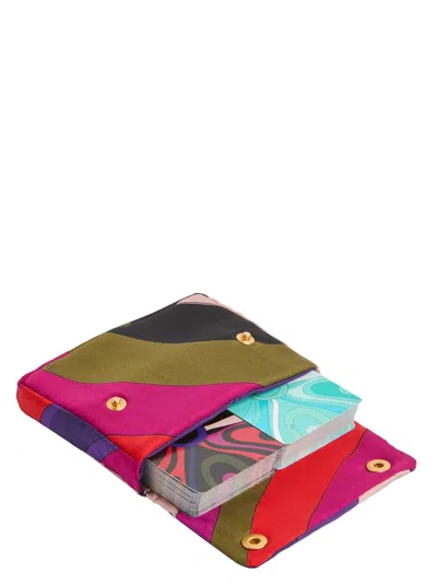 Pucci Emilio  Women 'marmo' Playing Card Set With Print Case In Multi