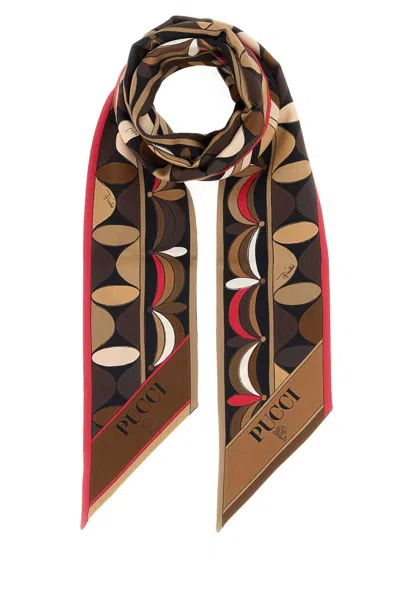PUCCI EMILIO PUCCI WOMEN PRINTED SILK FOULARD