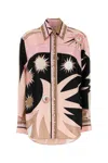 Pucci Printed Twill Oversize Shirt In Multi