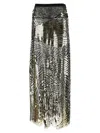 Pucci Semi-transparent Maxi Skirt Skirts Black In Multi