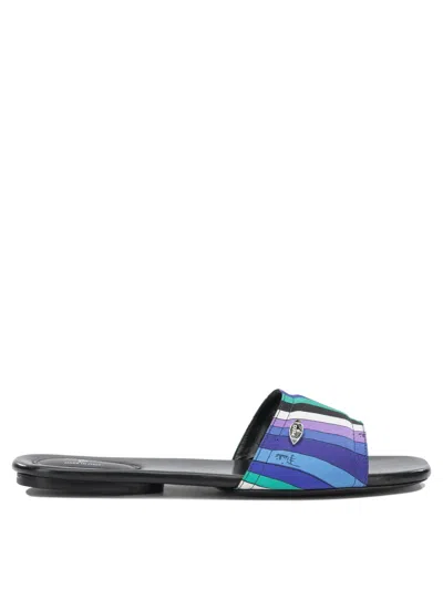 Pucci Emilio  "yummy" Slide In Blue