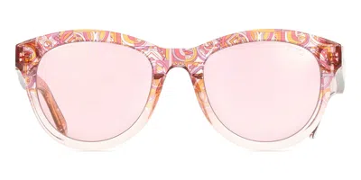 Pucci Ep0053 44z Women's Sunglasses Orange Size 52