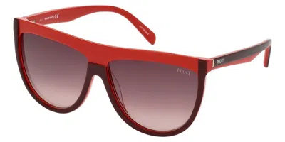 Pucci Ep0087 71f Women's Sunglasses Red Size 60