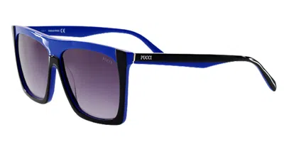 Pucci Ep0088 05w Women's Sunglasses Blue Size 61