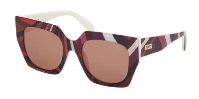Pucci Ep0197 99e Occhiali Da Sole Marroni Per Donna